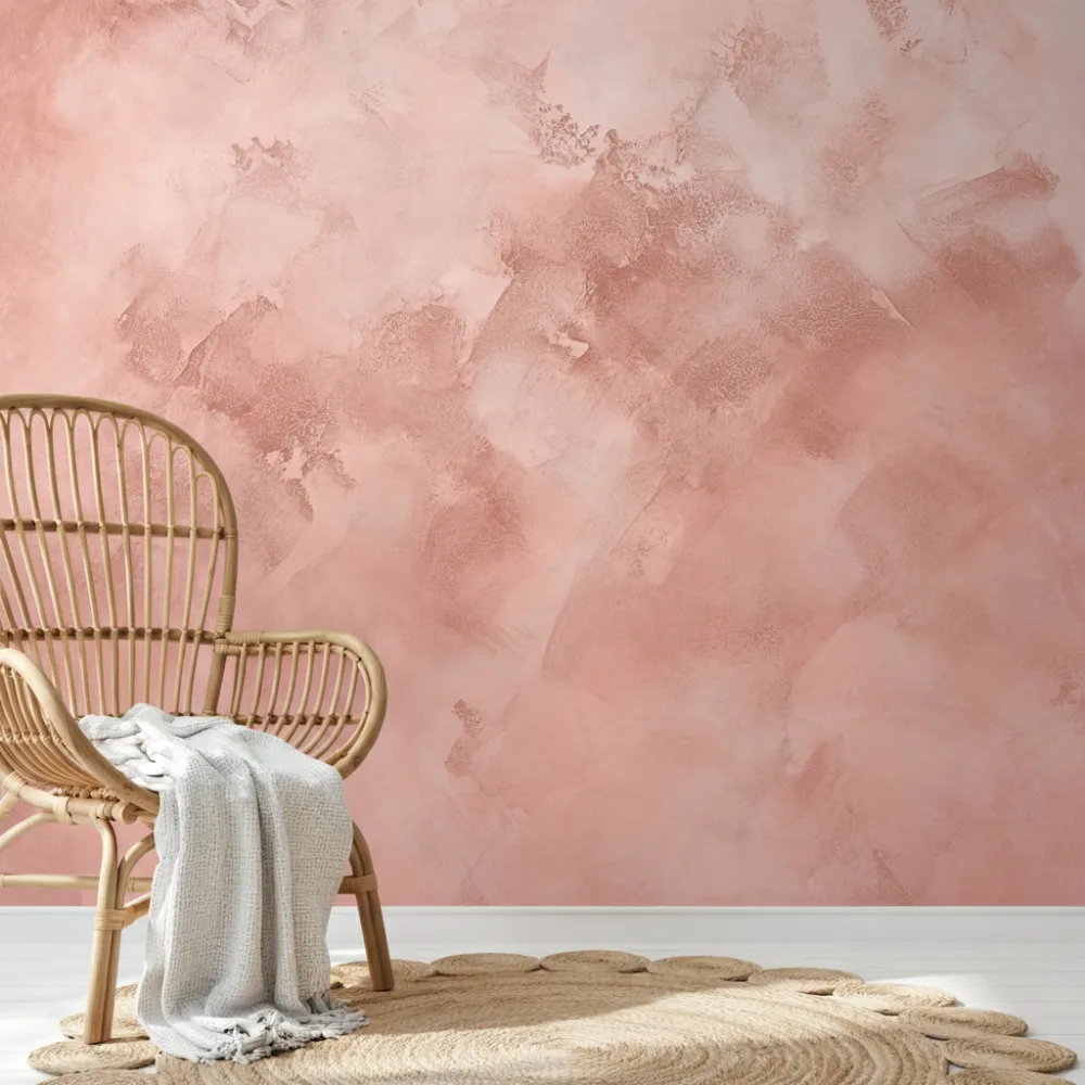 Pink Textured Plaster Wall