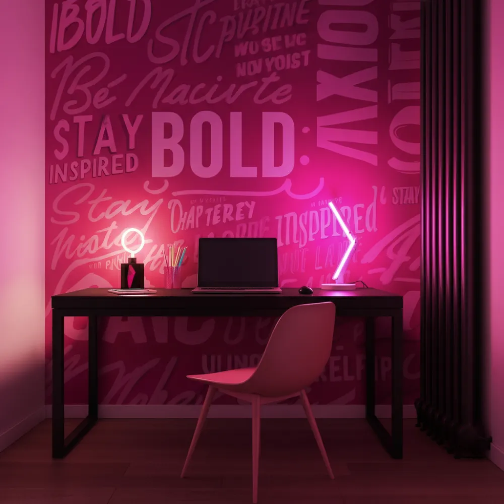 Pink Typography Wall Art