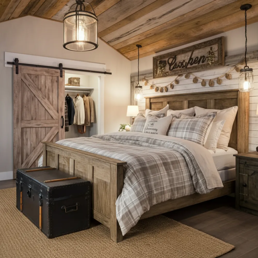 Rustic Farmhouse Bedroom