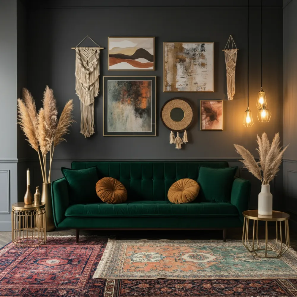 Velvet Shadows Living Room