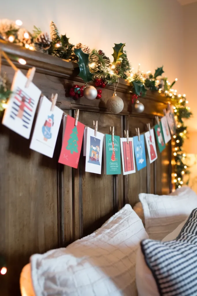 Christmas Card Garland Display