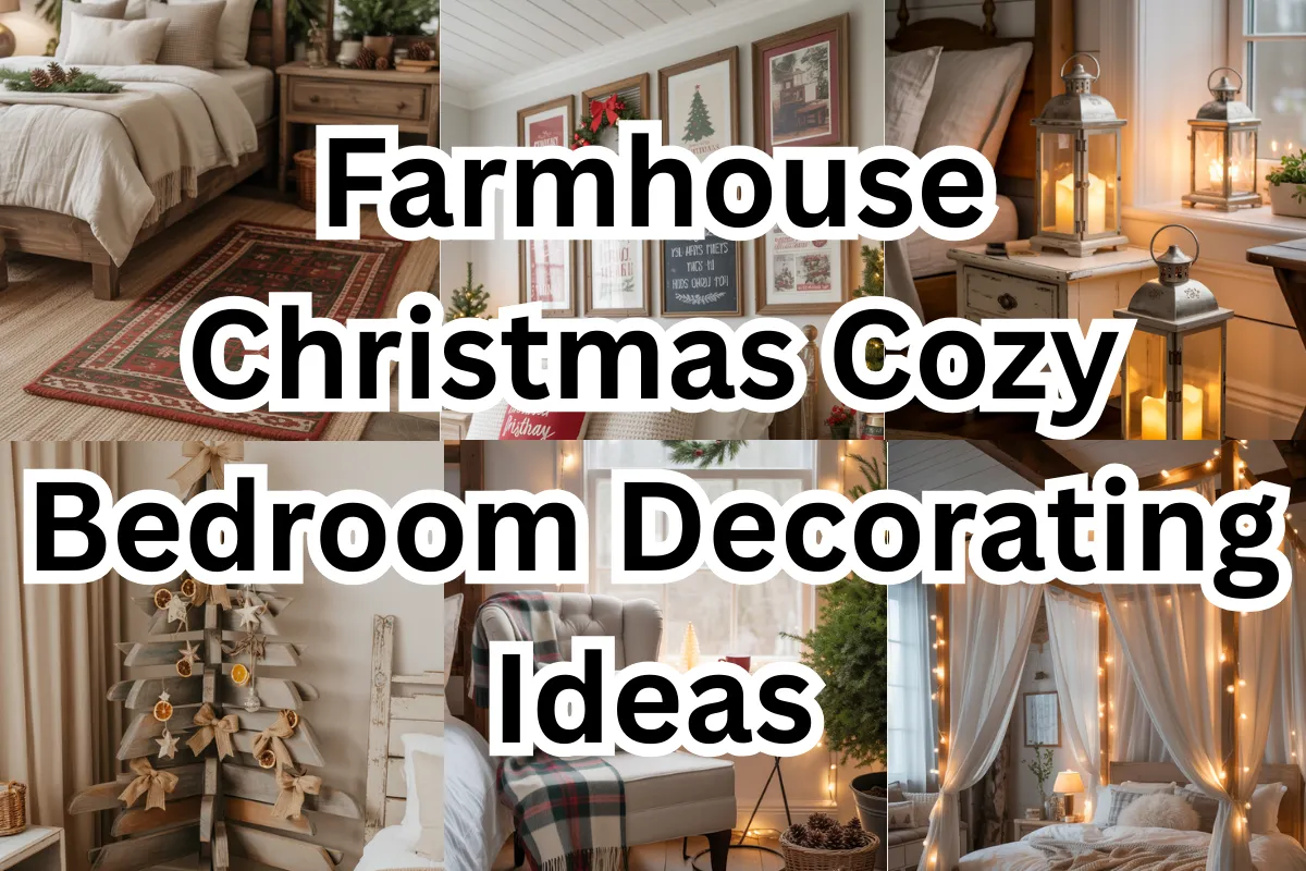 Farmhouse Christmas Cozy Bedroom Decorating Ideas