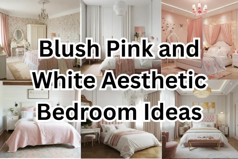 Blush Pink and White Aesthetic Bedroom Ideas