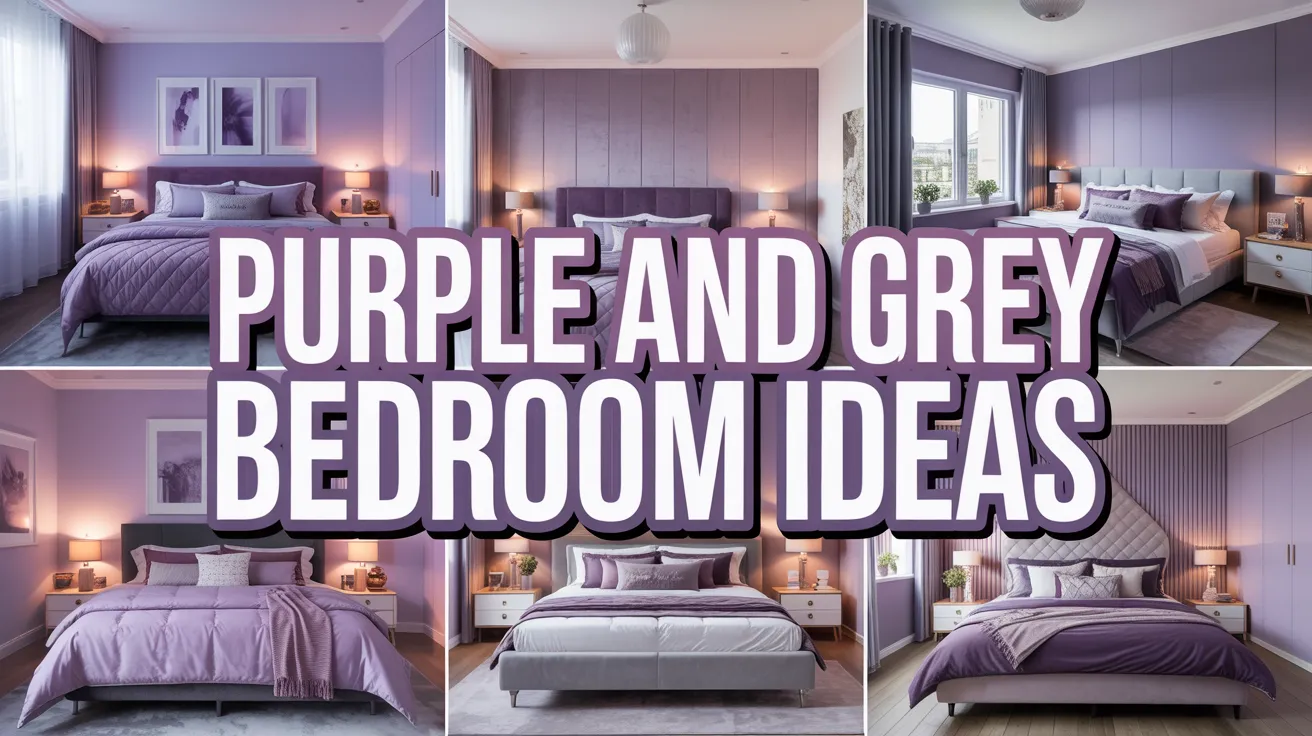 Purple and Grey Bedroom Ideas
