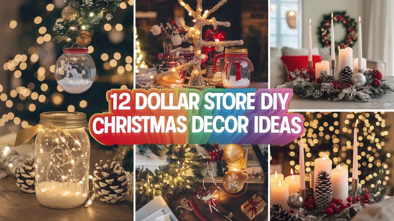 12 Dollar Store DIY Christmas Decor Ideas for Stylish and Affordable Holiday Decorating 1 Dollar Store DIY Christmas Decor Ideas