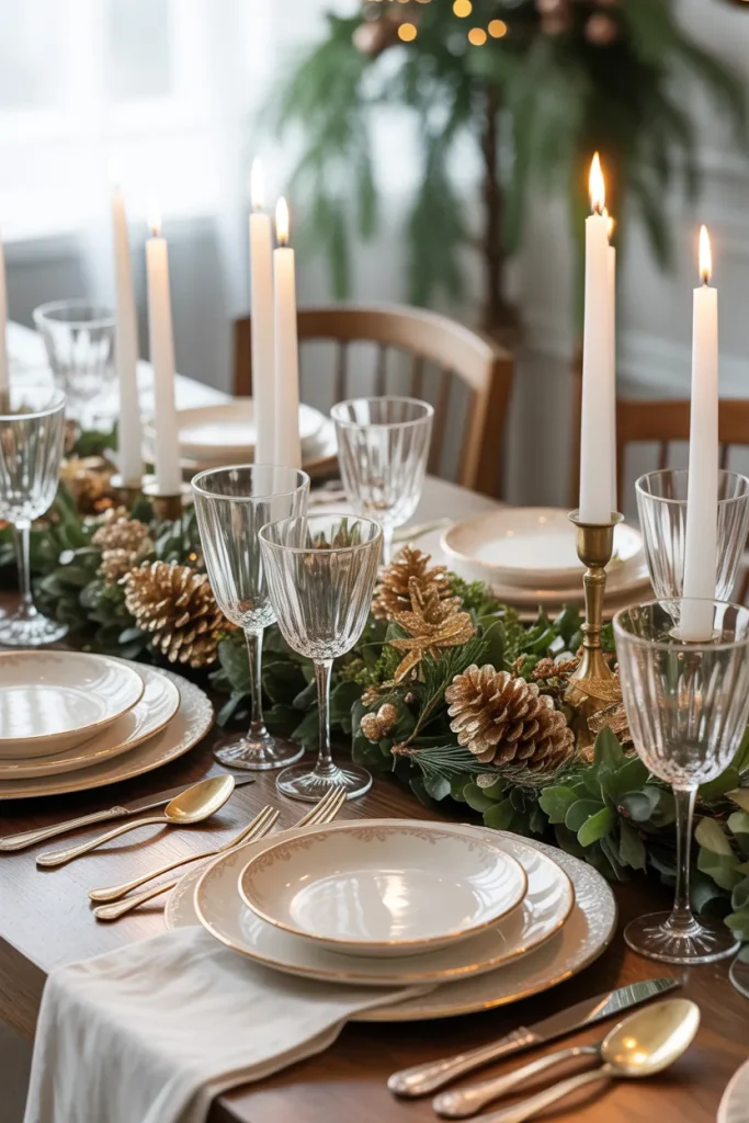 15 Luxury Christmas Decor Ideas That Look Expensive & Elegant 6 Antique Silverware on a Holiday Table