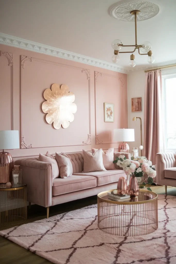 Blush Pink and Warm Taupe