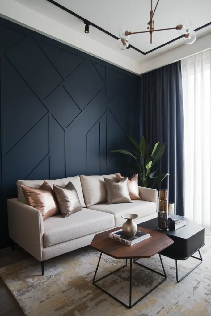 25 Modern Small Living Room Ideas That Make Spaces Look Bigger 6 Bold Accent Walls