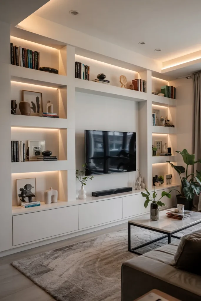 Built-In Shelving for Functionality