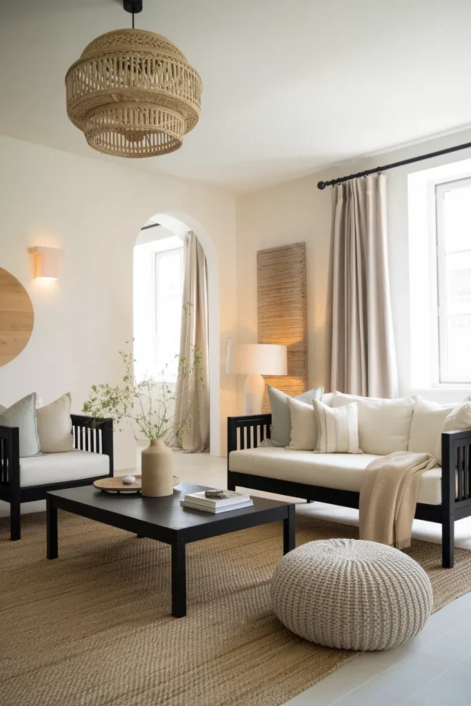 Classic Black and Soft Beige