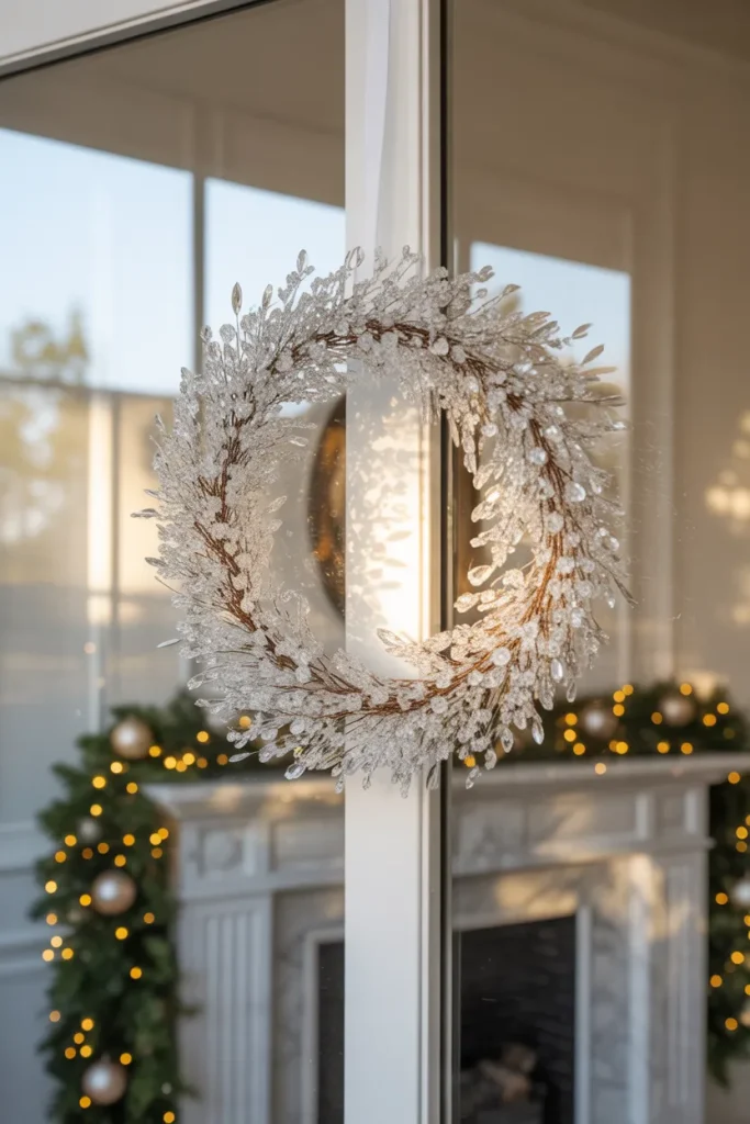 15 Luxury Christmas Decor Ideas That Look Expensive & Elegant 4 Crystal Wreaths and Garlands