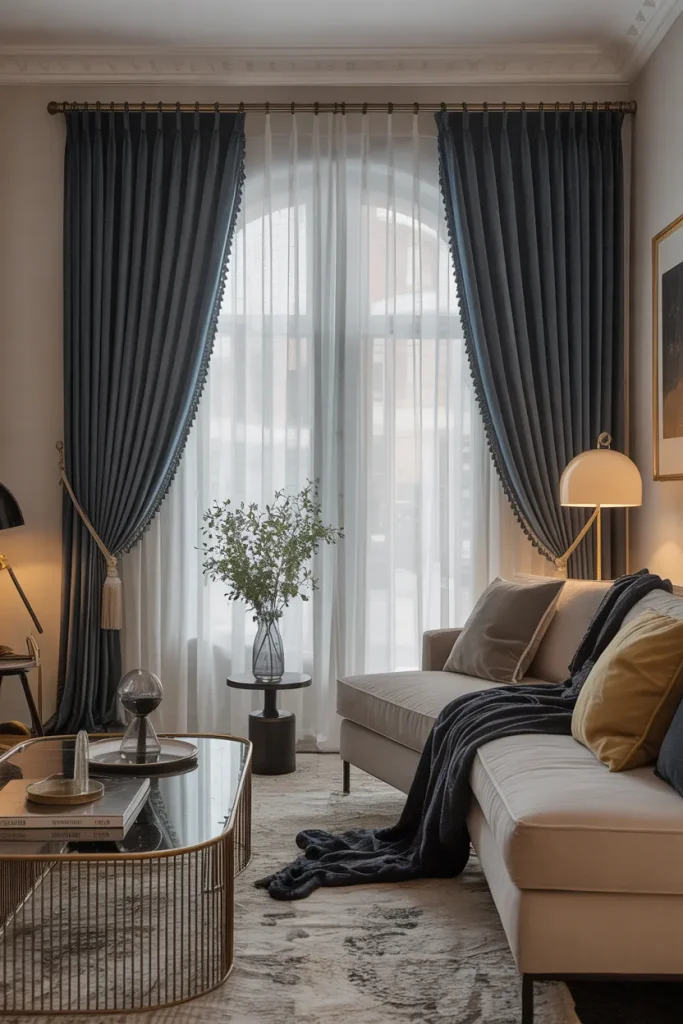 15 Sheer Curtains Living Room Ideas That Feel Effortlessly Elegant 3 Double Curtain Rods
