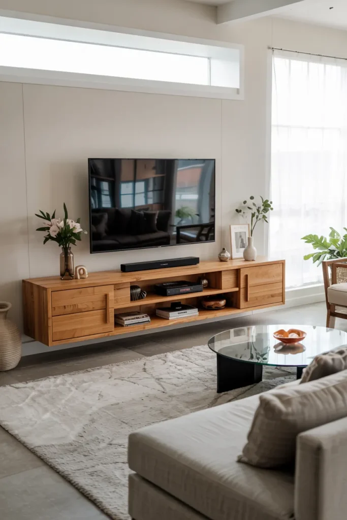 Floating Media Console