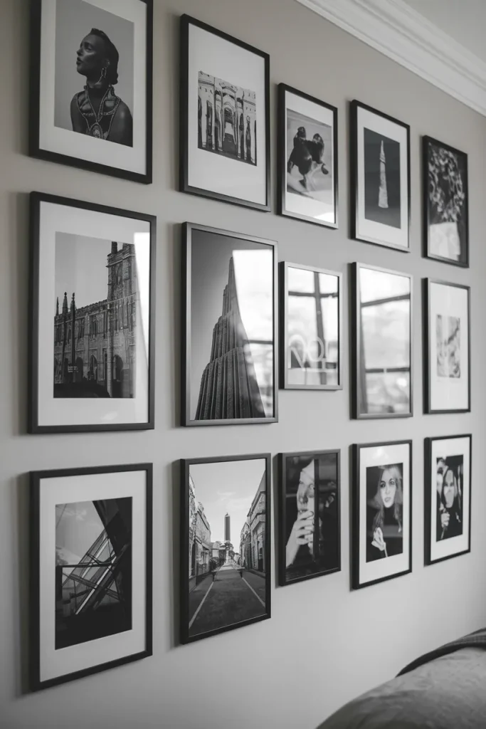 Gallery Wall of Black-and-White Photography