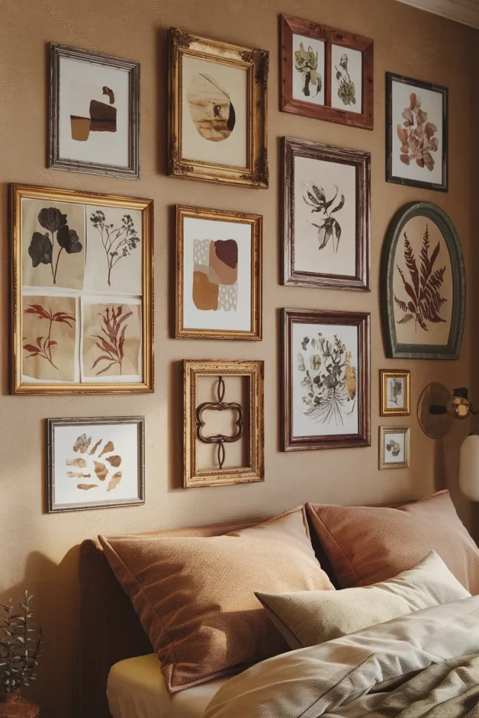Gallery Wall with Vintage Frames