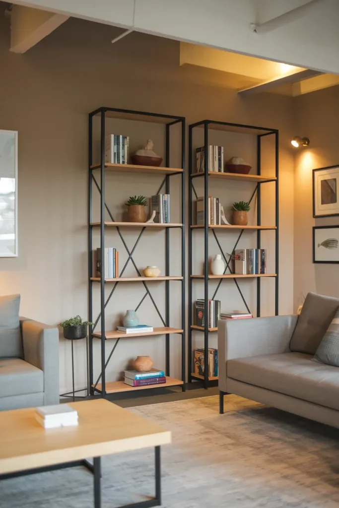 Geometric Bookshelves for a Bold Statement