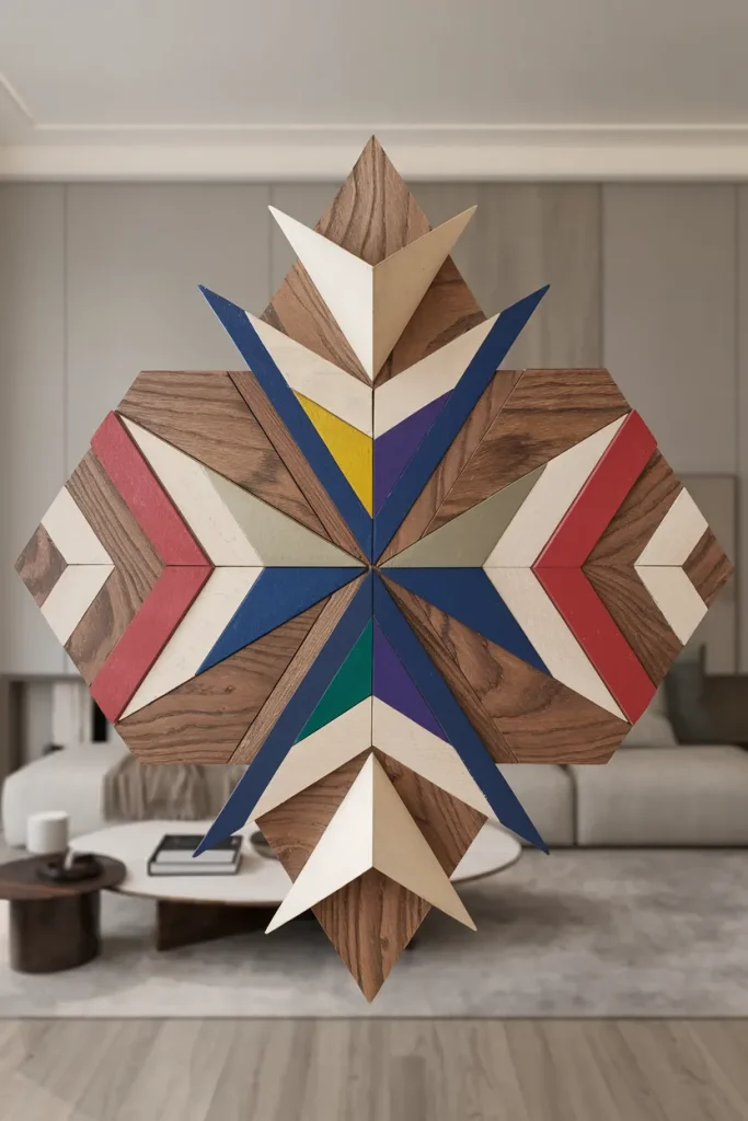 Geometric Wooden Wall Art