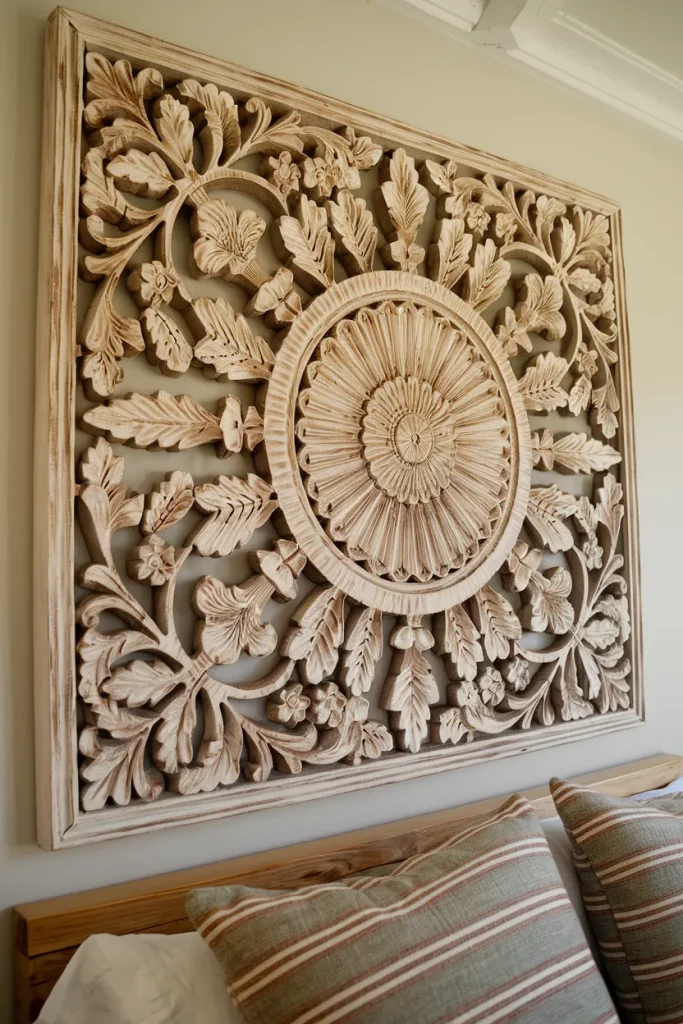 Hand-Carved Wooden Wall Art