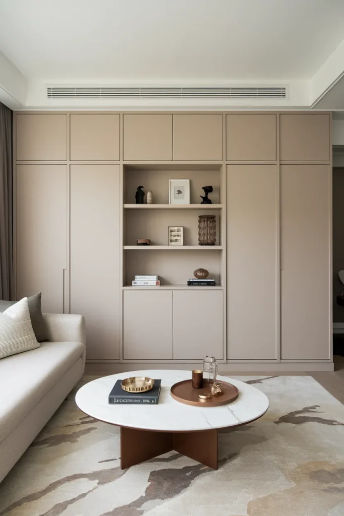 25 Modern Small Living Room Ideas That Make Spaces Look Bigger 22 Hidden Storage Walls