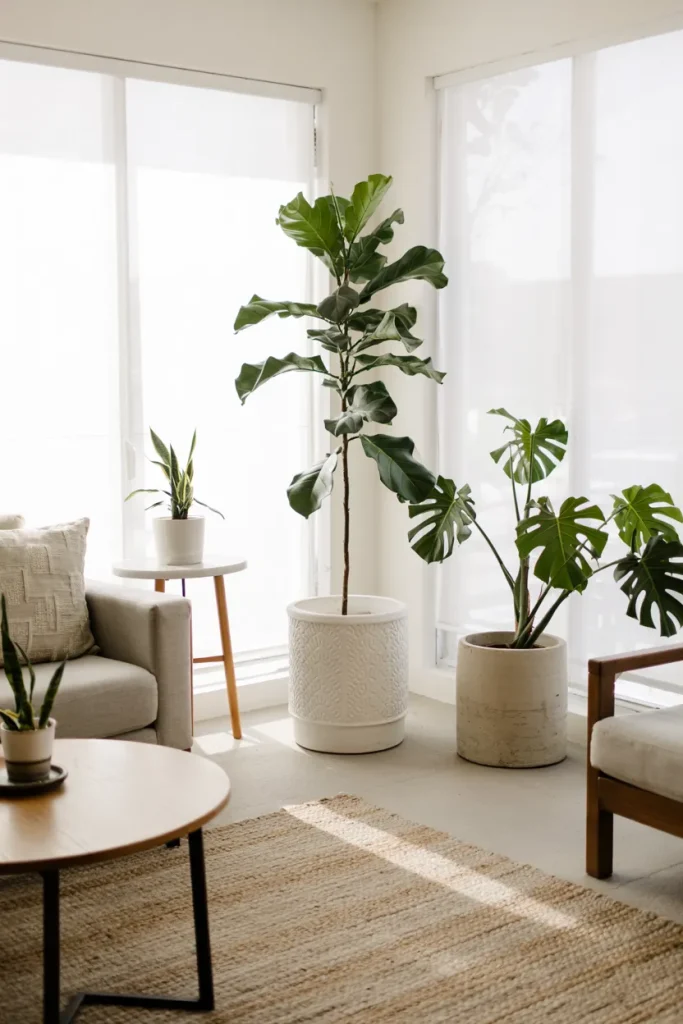 Indoor Greenery with Statement Planters