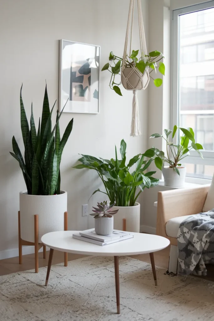 25 Modern Small Living Room Ideas That Make Spaces Look Bigger 11 Indoor Plants for a Fresh Touch