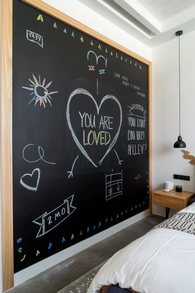 Interactive Chalkboard Wall