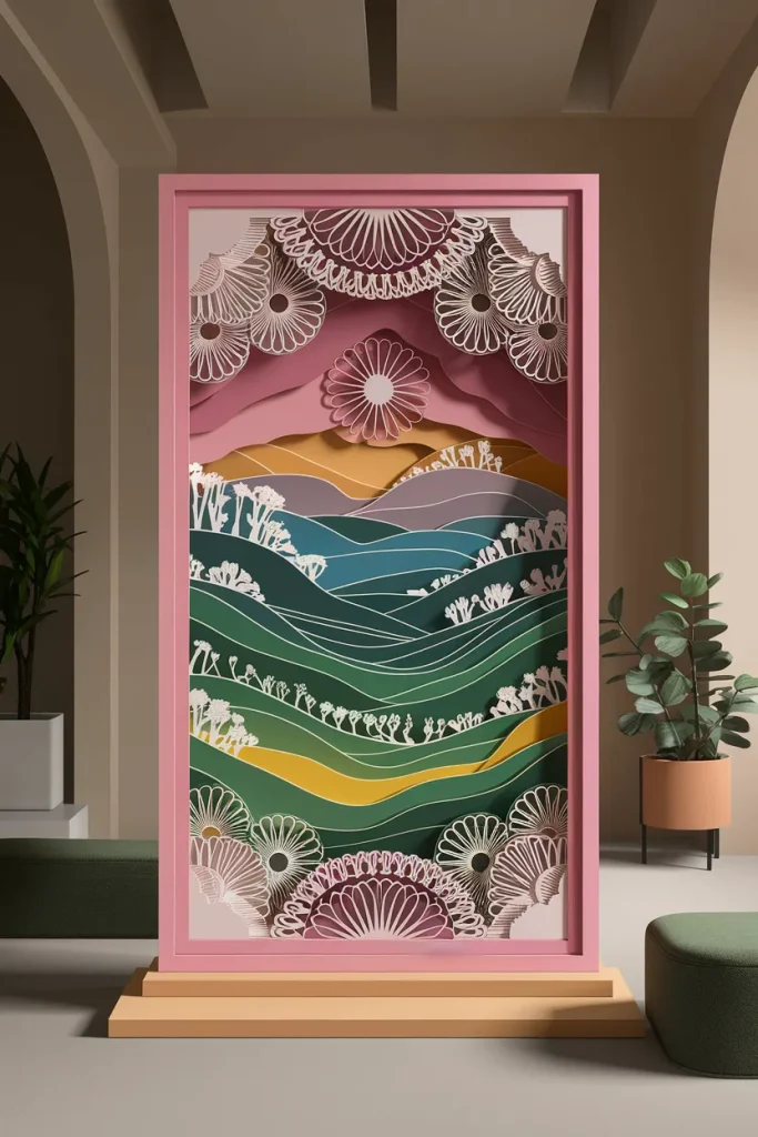 Layered Paper Cut Art