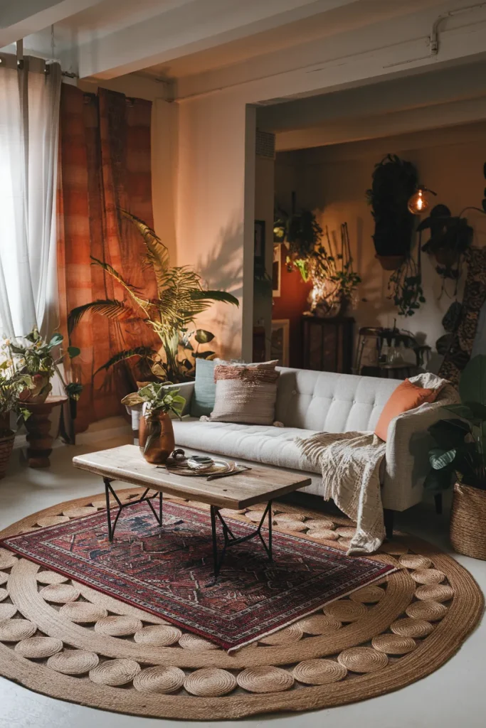 Layered Rugs for Depth and Texture