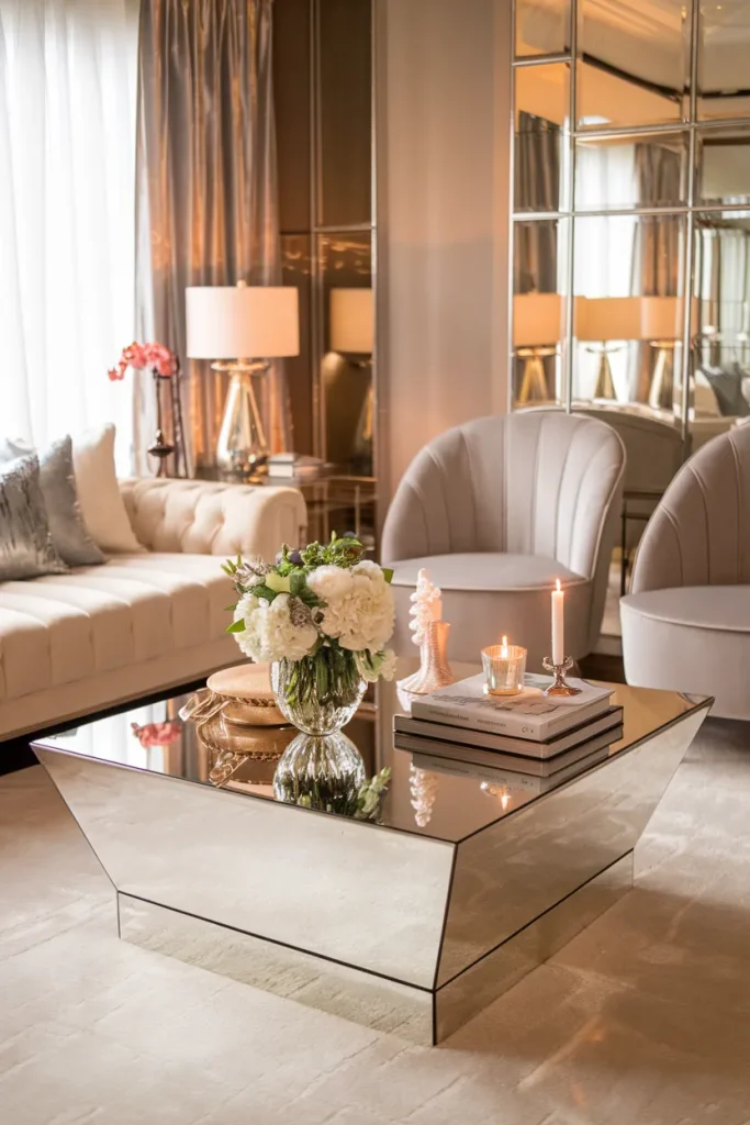 Mirrored Furniture for a Glamorous Touch