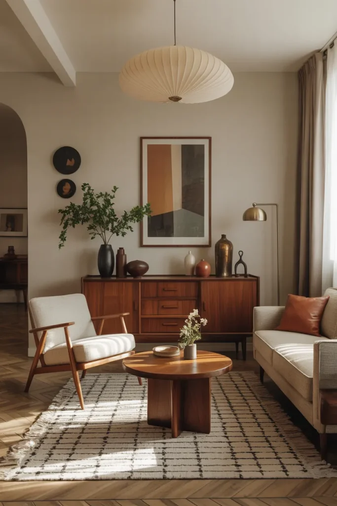 Mix of Vintage and Modern Pieces