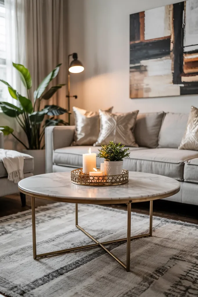 Mixed Material Coffee Table