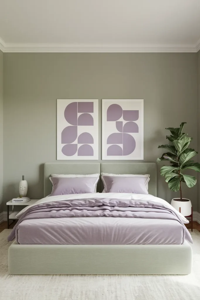 Modern Minimalist Lavender and Sage Haven