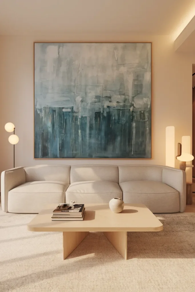 Oversized Artwork as a Focal Point