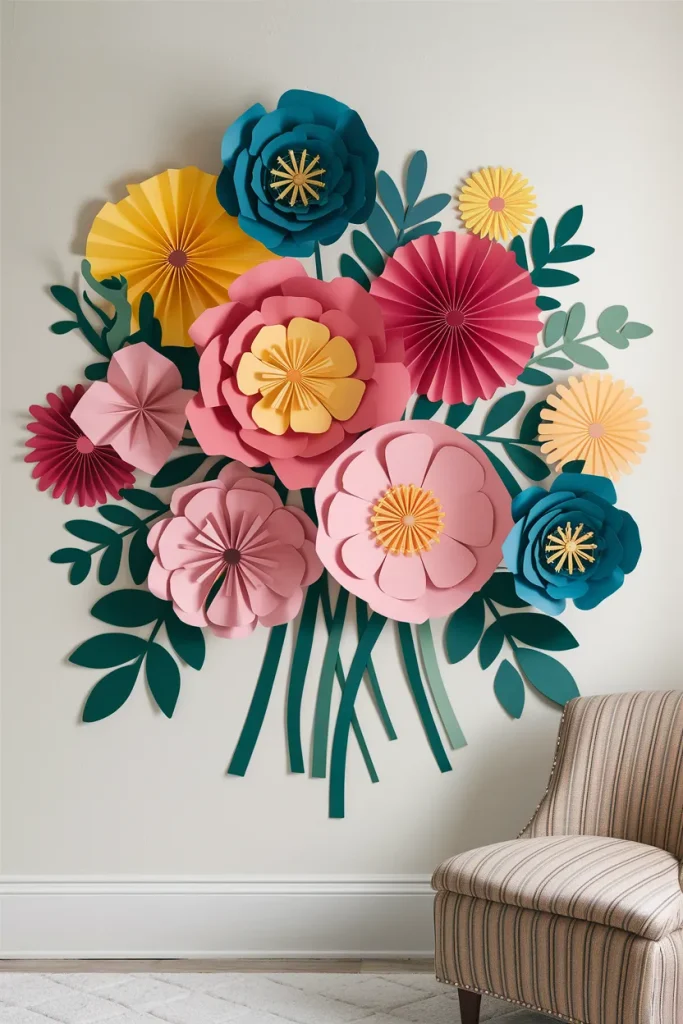 Paper Flower Wall Art
