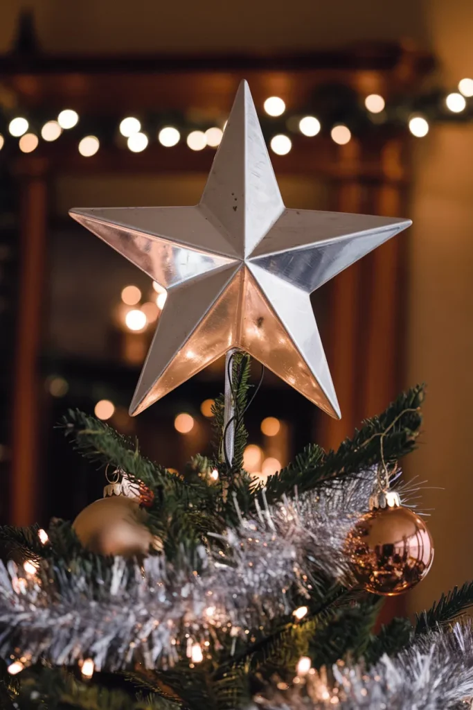 Retro Aluminum Star Tree Topper