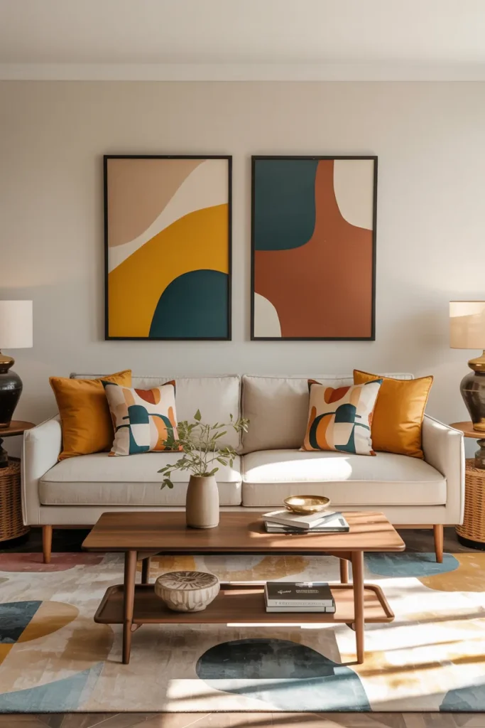 Retro Color Pops with Neutrals