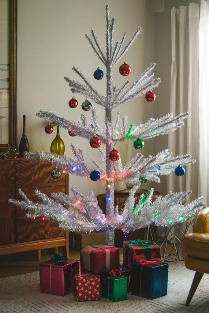Retro Tinsel Tree