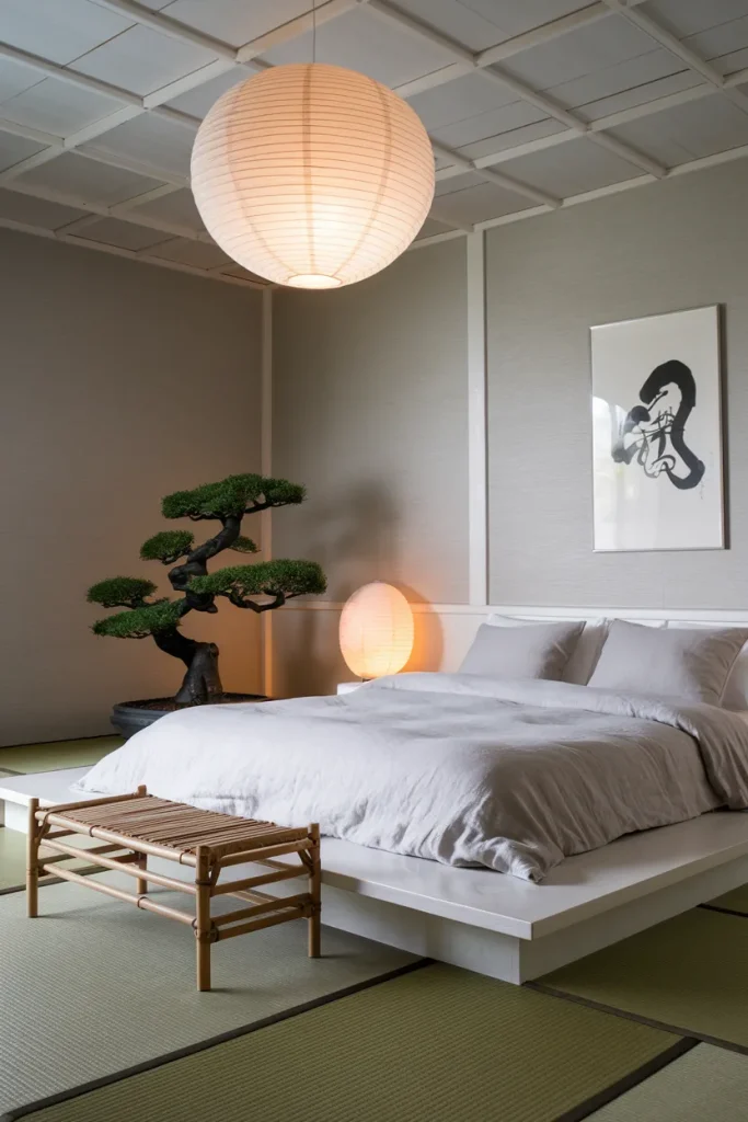 20 Black, White, and Grey Bedroom Ideas That Feel Cozy Yet Luxurious 16 Serene Zen with Grey and White