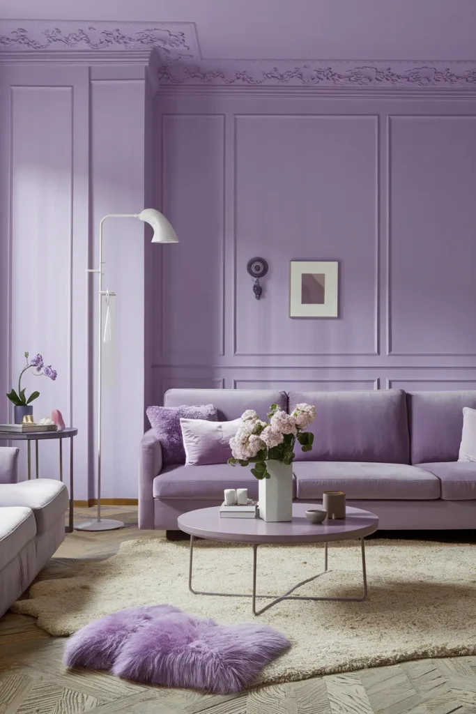 Soft Lavender and Cool Gray