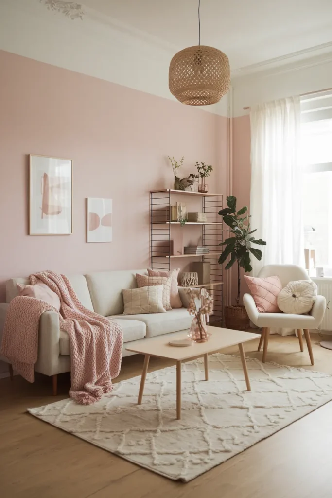 Soft Pastels with Natural Wood