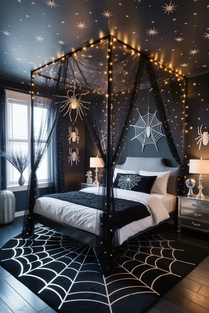 Starlit Spider Web Sanctuary