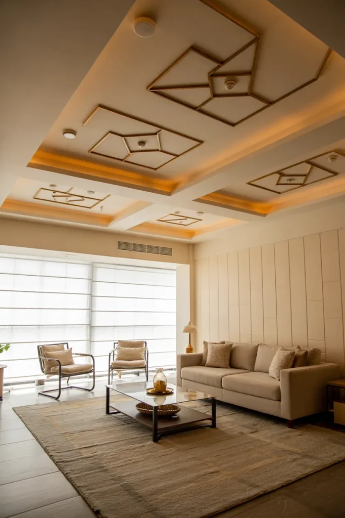 Statement Ceiling with Bold Patterns