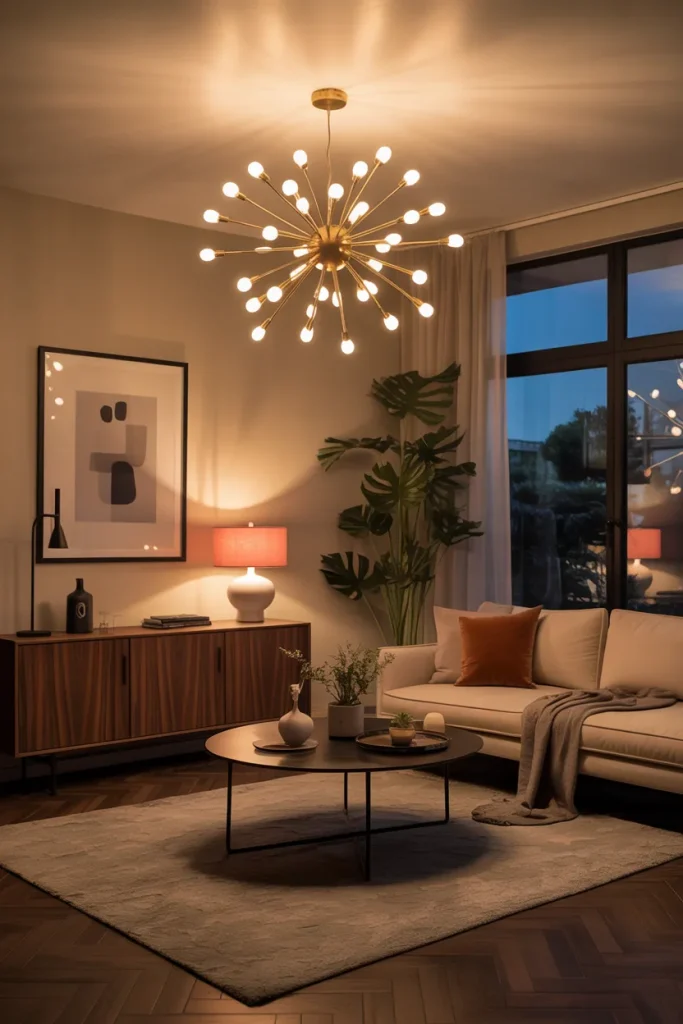 Statement Lighting with Retro Flair