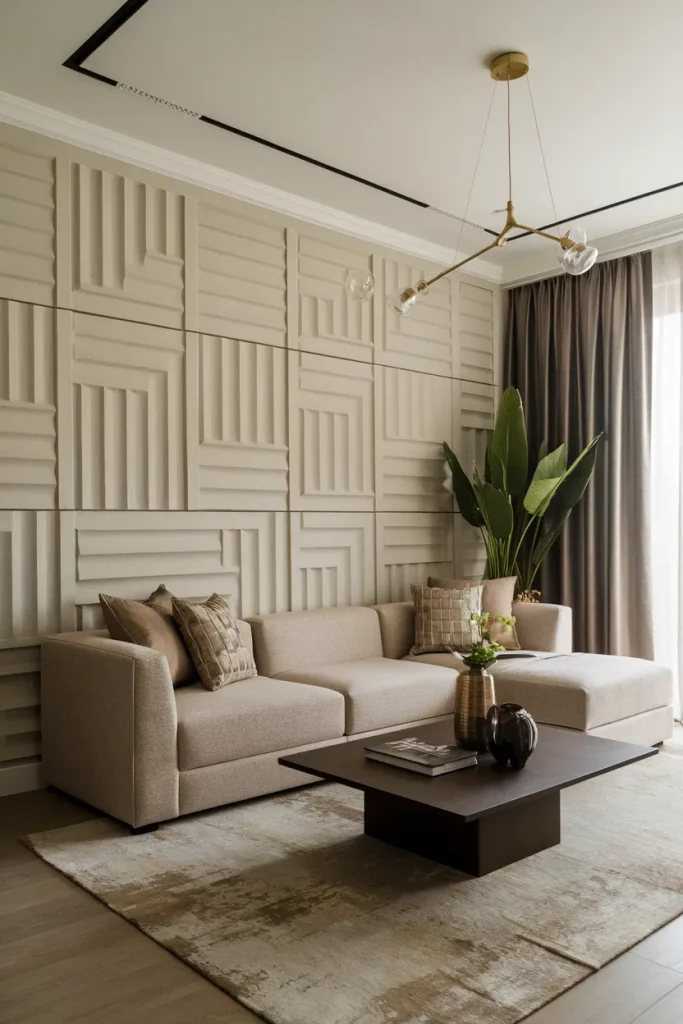 25 Modern Small Living Room Ideas That Make Spaces Look Bigger 14 Textured Walls for Visual Interest