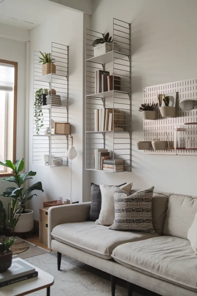 25 Modern Small Living Room Ideas That Make Spaces Look Bigger 5 Vertical Storage Solutions
