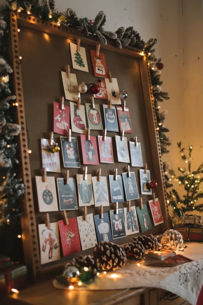 Vintage Christmas Card Tree