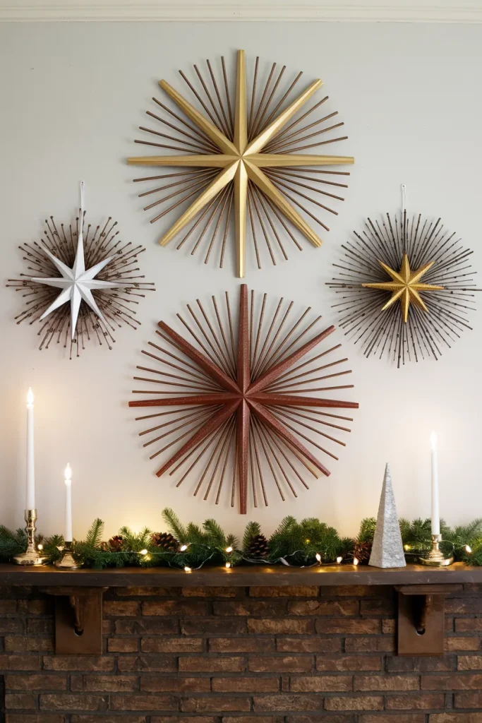 Vintage Christmas Starburst Wall Art