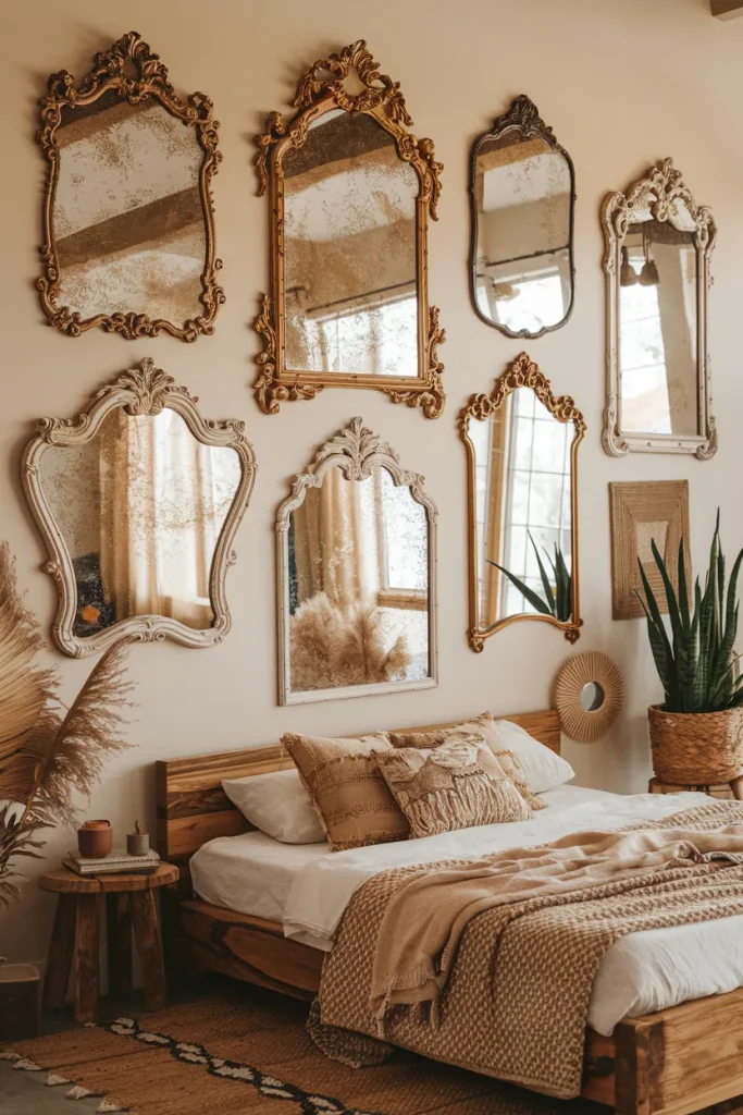 Vintage Mirrors with Ornate Frames