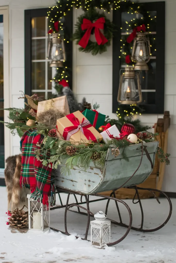 Vintage Sleigh Display