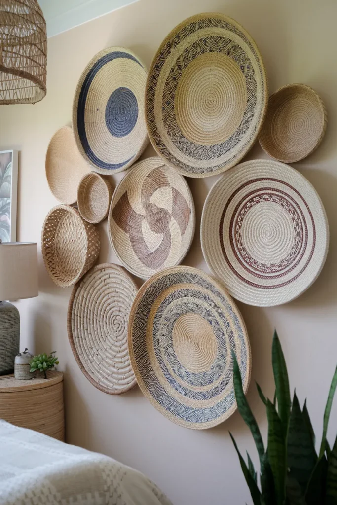 Woven Baskets as Wall Art